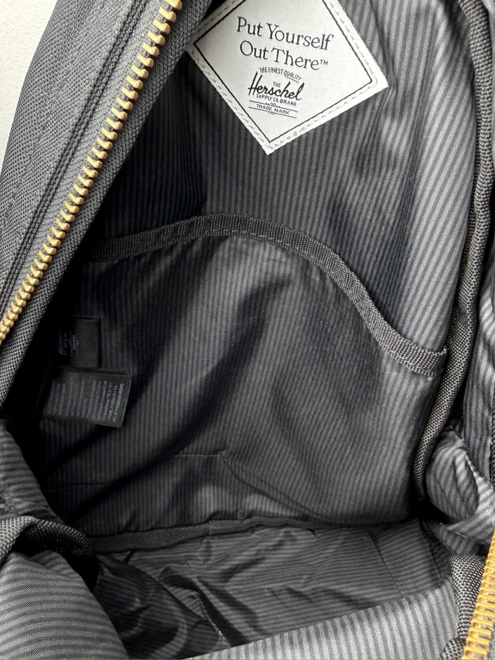 Herschel Nova Mini Backpack Black Gold Hardware OS
